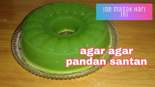 Resep agar agar santan pandan