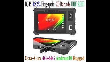 HiDON 8inch Android Industrial Tablet with Front NFC FT 2D RFID SMA RS232 RJ45 POE outdoor Tablet PC