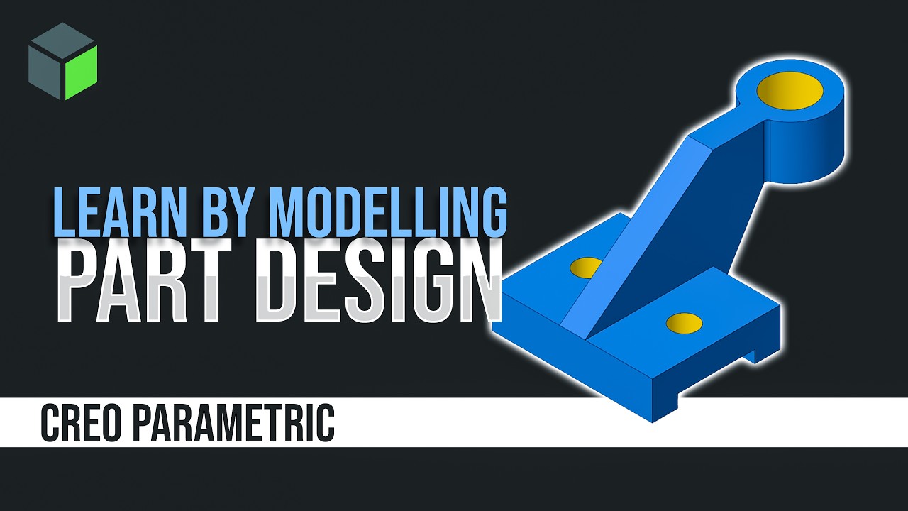 CREO PART MODELLING TUTORIAL | BEGINNER #CREO_PARAMETRIC #PART_MODELING ...