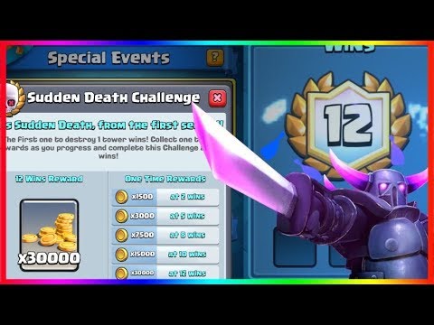 The Best Decks For The Sudden Death Challenge | No Legendary | Win Free Gold | Clash Royale