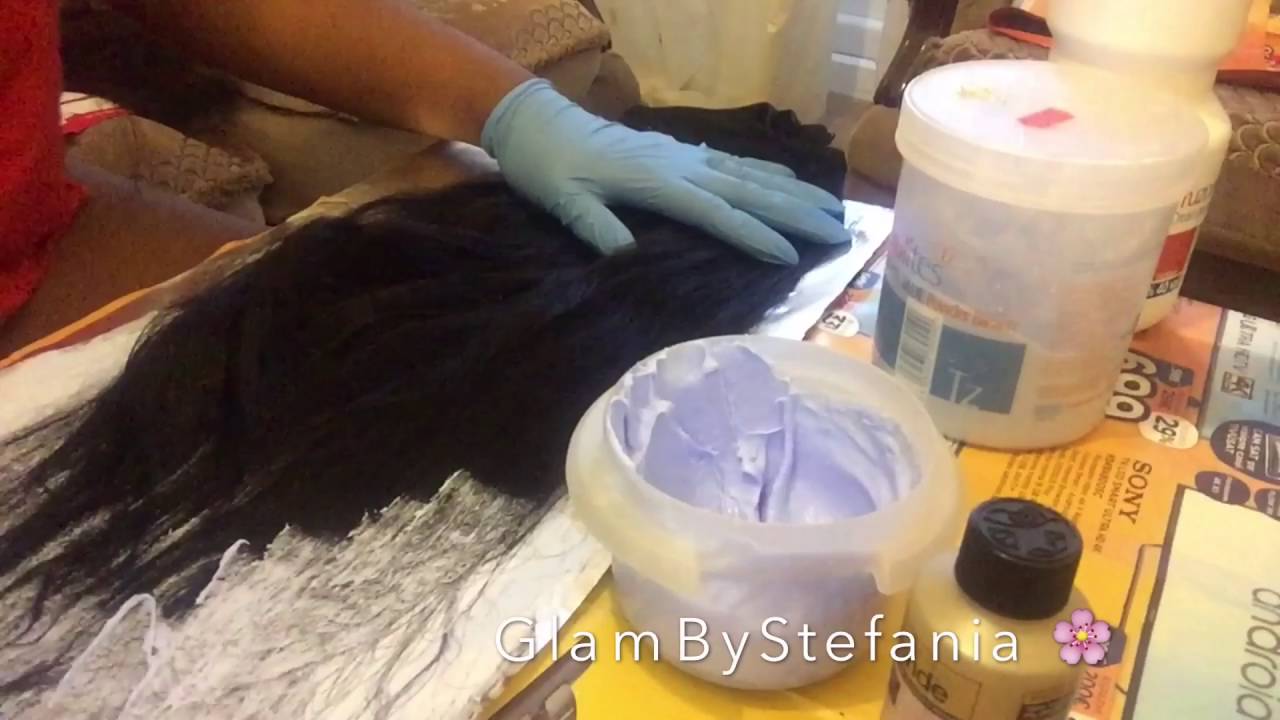 HOW TO BLEACH HAIR BUNDLES YouTube