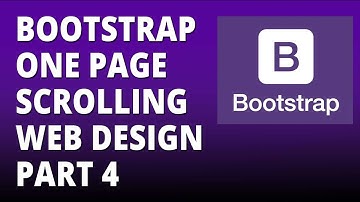 Bootstrap one page scrolling web design part 4 - Twitter Bootstrap