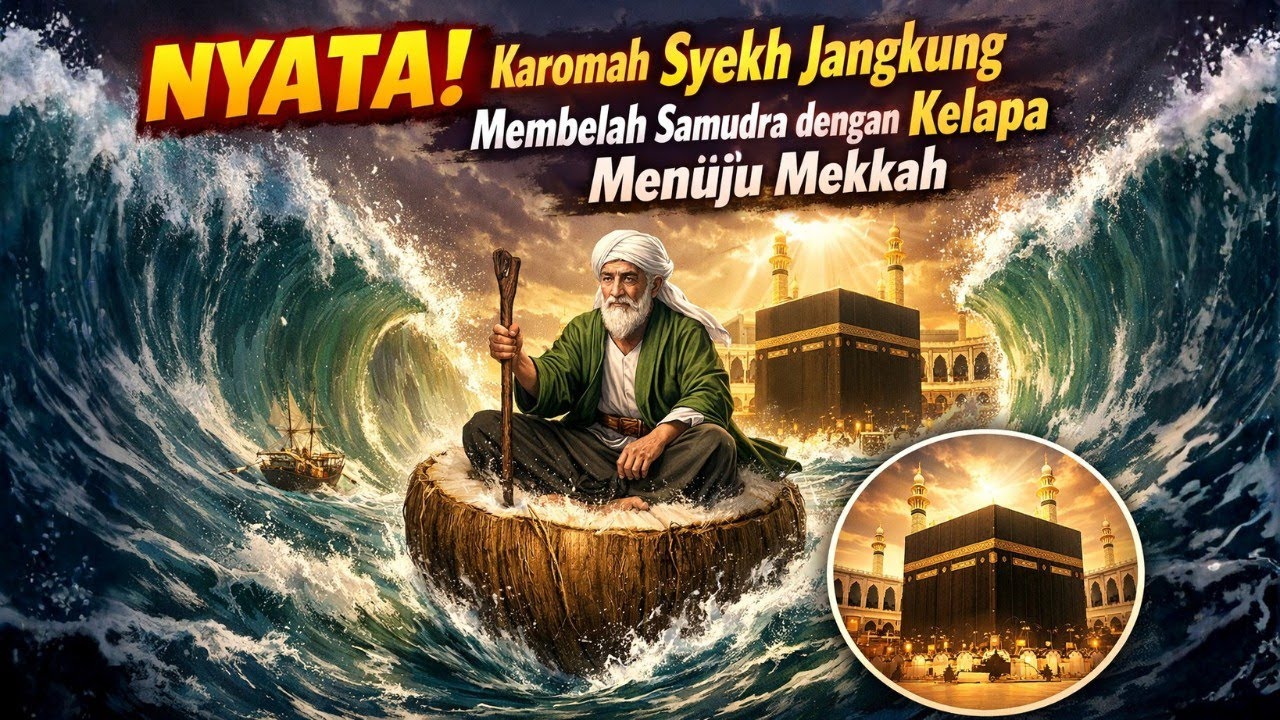 NYATA! Karomah Syekh Jangkung Membelah Samudera dengan Kelapa Menuju Mekkah