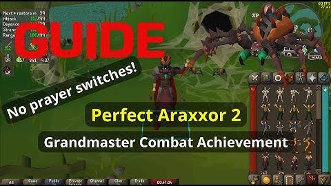 Perfect Araxxor 2 Guide - Grandmaster Combat Achievement - OSRS