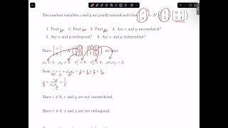 Jointly normal random variables example
