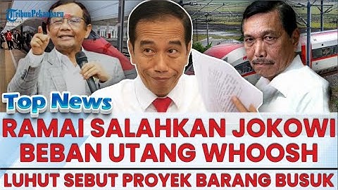 🔴 JOKOWI BUNGKAM! Cengengesan Dicecar Utang Kereta Cepat Whoosh, Luhut Sebut Proyek Barang Busuk