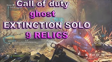 Call Of Duty Ghost Extinction Awakening:Solo 9 relics gamplay