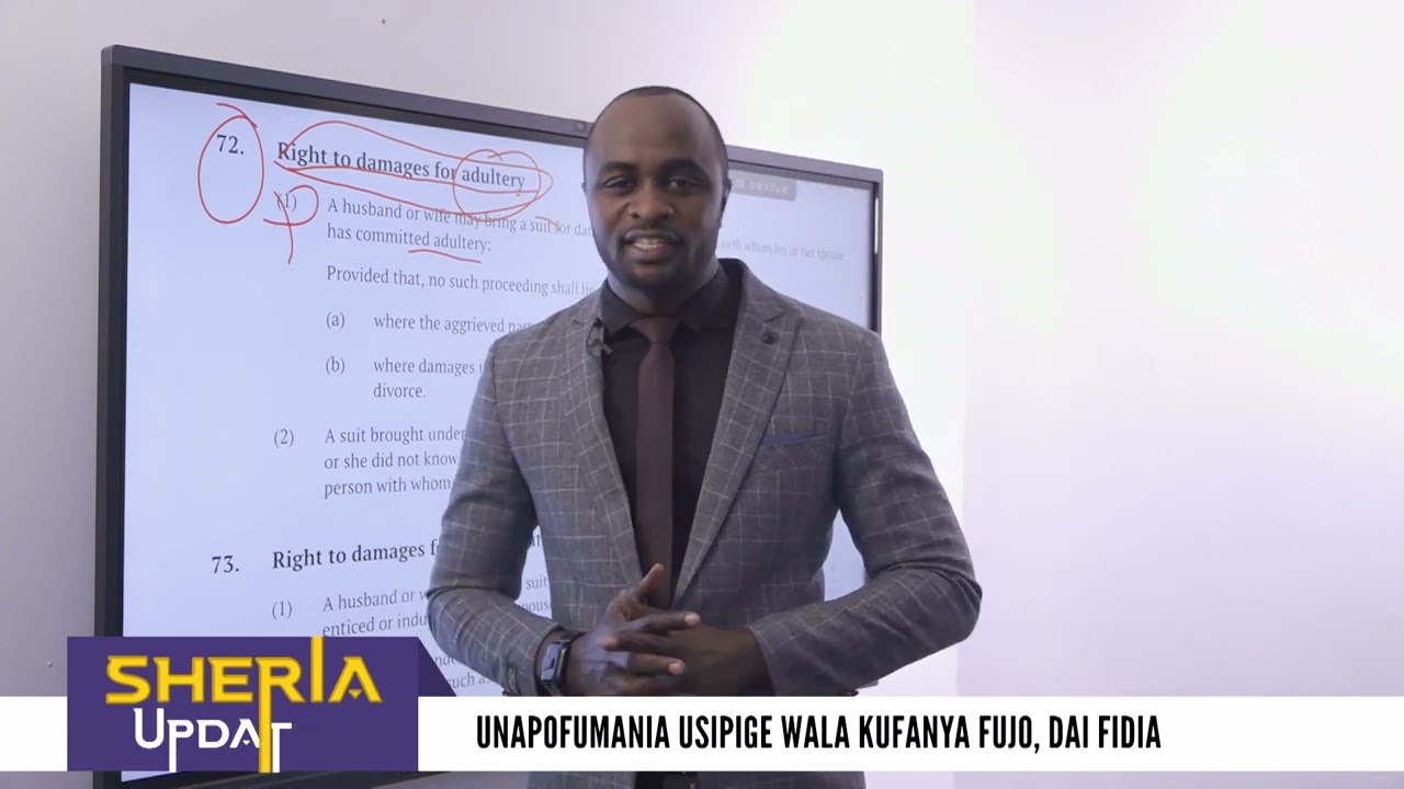 SHERIA UPDATES | Unapo mfumania mpenzi wako, usipige mtu bali dai fidia