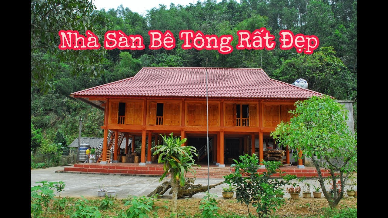 MẪU NHÀ SÀN BÊ TÔNG HIỆN ĐẠI - YouTube