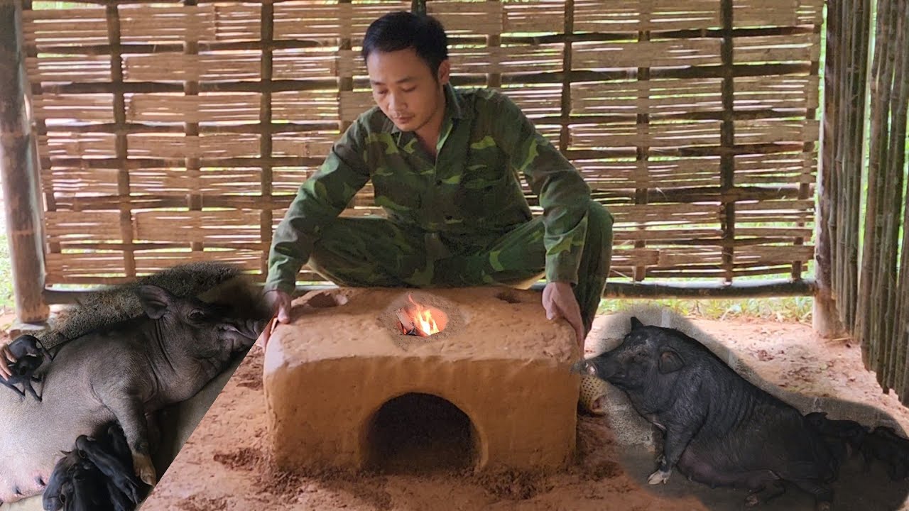 building a new life ep 9: installing a pig house door mr.toan.