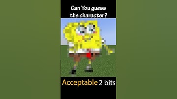 Minecraft Spongebob 1 bit 2 bits 4 bits 8 bits 16 bits 32 bits 64 bits