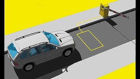 Barrier Gate With loop detector  & beam sensor.