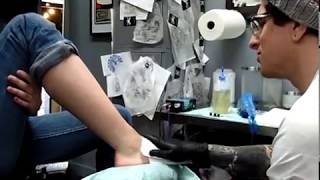 My First Tattoo: "Abide" (John 15) at Code of Conduct Chicago w/Allie Sider