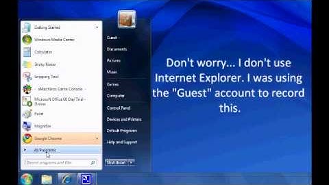Removing Highlighted Programs in Windows 7