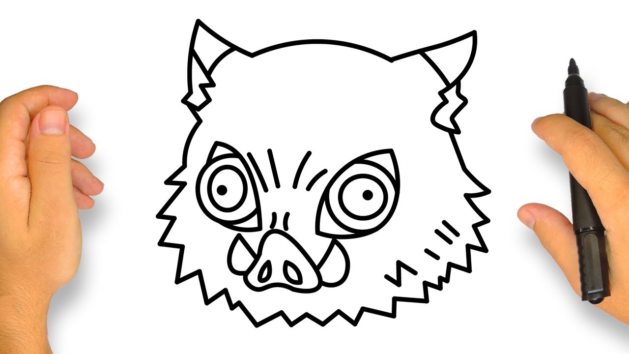 Como Desenhar o Inosuke Hashibira | Demon Slayer | Passo a Passo ...