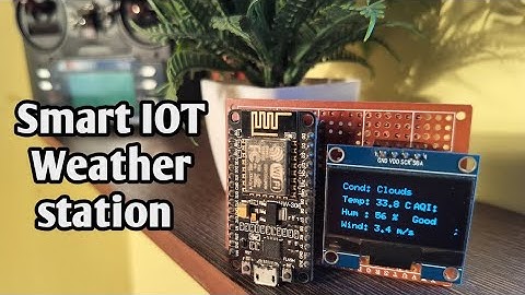 How to Make a Smart Weather Station using ESP8266 & OLED Display | OpenWeather API Project #diy