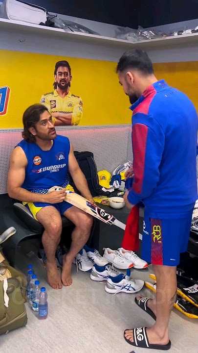 MS DHONI Last Video😥 did this Heart Winning Gesture for RCB Player after Loss #Msdhoni #viratkohli