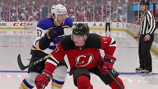 St Louis Blues vs New Jersey Devils - NHL Today 3/6/202 Full Game Highlights - NHL 22 Sim
