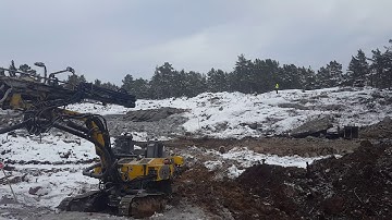 Blasting for foundation, residential area