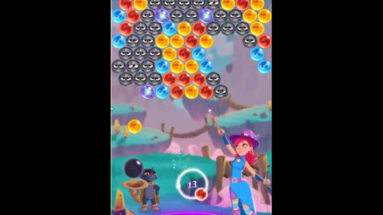 Bubble Witch Saga 3 Level 189 - NO BOOSTERS 🐈 - YouTube