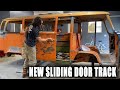 Sliding Door Track Replacement PT:2  | VW Bus Restoration Episode 37