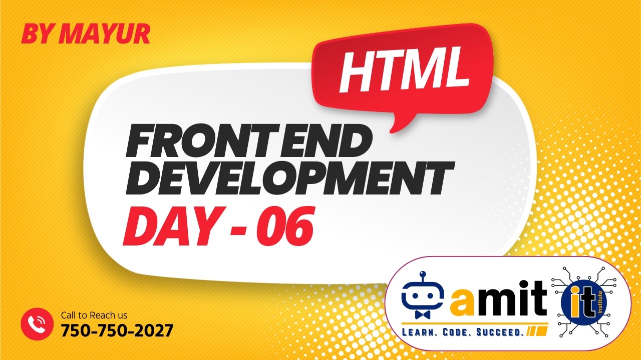 HTML Tutorial for Beginners 🔥 | Frontend Development Course Day 06 ...