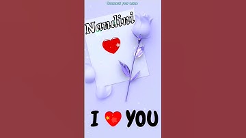 Nandini name status 💛 #nameart #status #trending #shorts