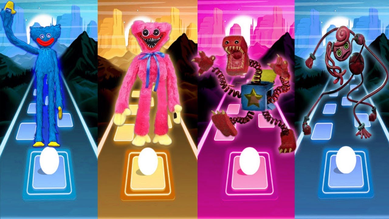 Huggy Wuggy vs Kissy Missy vs Boxy Boo vs Mommy Long Legs in Tiles Hop ...