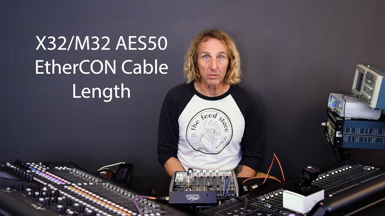 X32/M32 AES50 Cable Type and Length (Members) - YouTube
