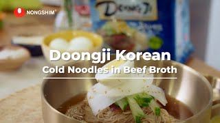 Doongji Korean Cold Noodles in Beef Broth