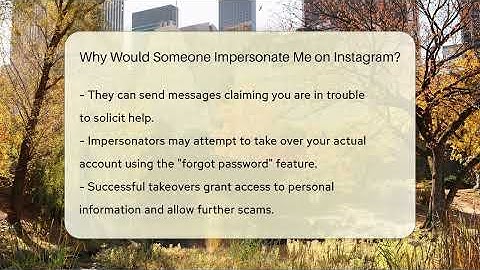 Why Would Someone Impersonate Me on Instagram? - Everyday-Networking