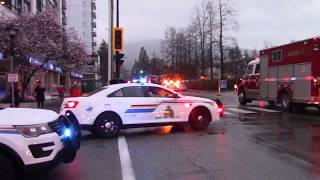 Emergency Crews Supporting the Healthcare Workers at Lions Gate Hospital