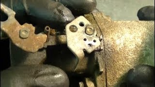 DIY  Tecumseh Snowblower Carburetor Throttle Shaft Lever Repair PART 1