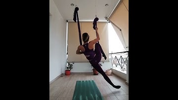 Aerial sequence to standing split! For intermediate and advanced aerial yogi 💕