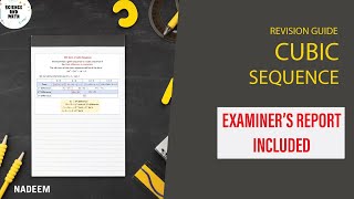 Cubic Sequences | Revision Guide | Examiner's Report Included | Science And Math | Sequence
