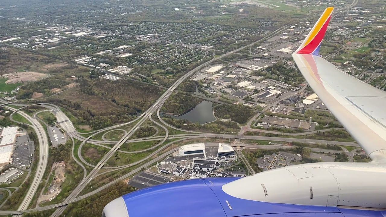 Southwest Airlines 737700 Takeoff from Albany YouTube