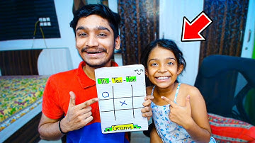 SHE CHALLENGED ME in Tic Tac Toe Game 😏 Huh!