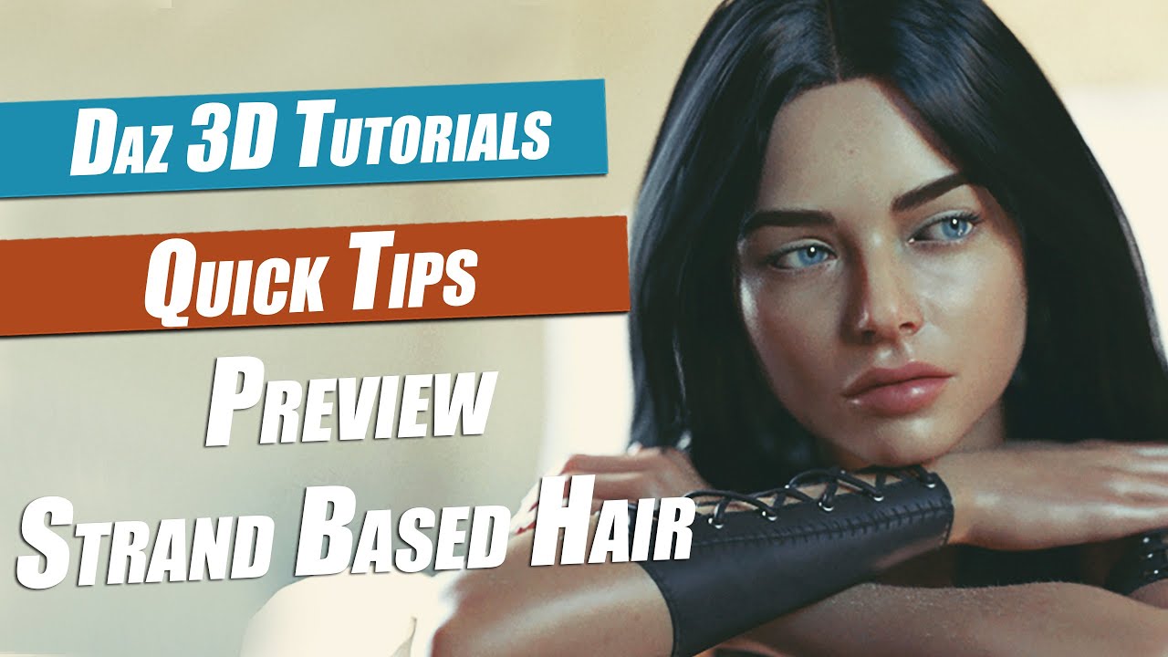 Daz 3D Tutorial : How To Preview Strand Based Hair - YouTube