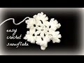 EASY CROCHET SNOWFLAKE!!