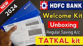 HDFC Bank से मिली tatkal welcome kit | hdfc bank Welcome kit unboxing | Hdfc bank tatkal welcome kit
