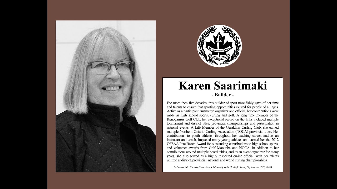 Karen Saarimaki 2024 Builder Inducteei
