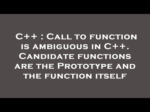 C++ : Call