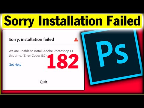 Video: Problemen Oplossen Met Photoshop CC-installatie Mislukt