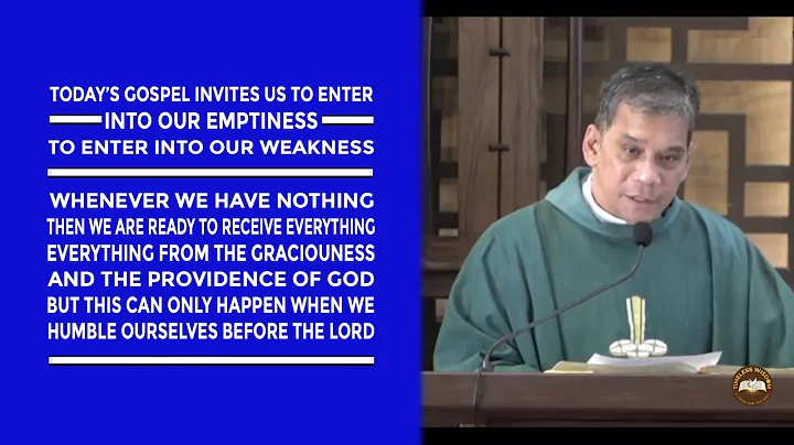 Timeless Wisdom | Homily | The Gift of Emptiness | 14th Sun in Ord Time | Fr Weyms Sanchez, SJ