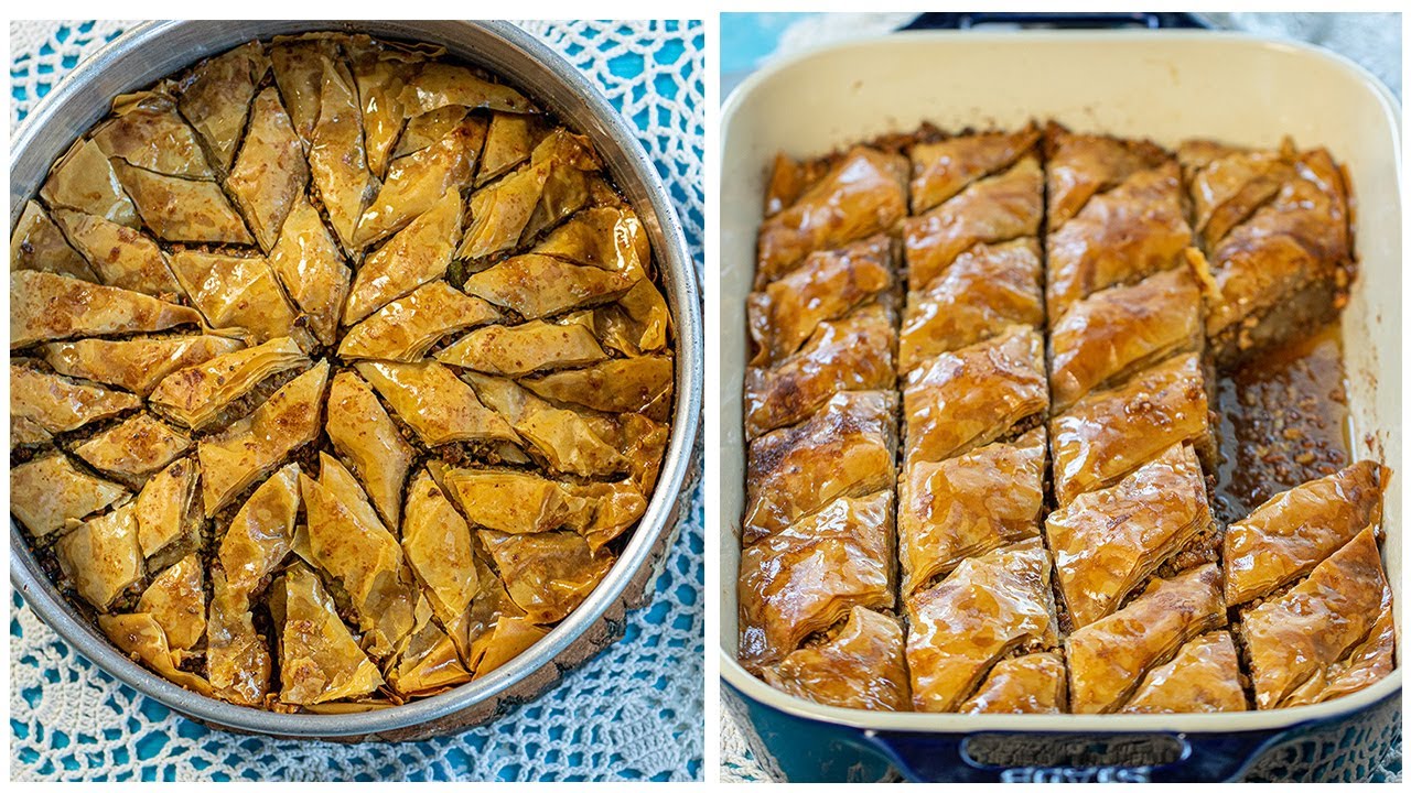 2 Ways to Make the Easiest & BEST Baklava (Diamond & Star Shaped) 