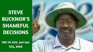 Steve Bucknor cheating against India - all incorrect decisions in the 2nd SCG Test 2008