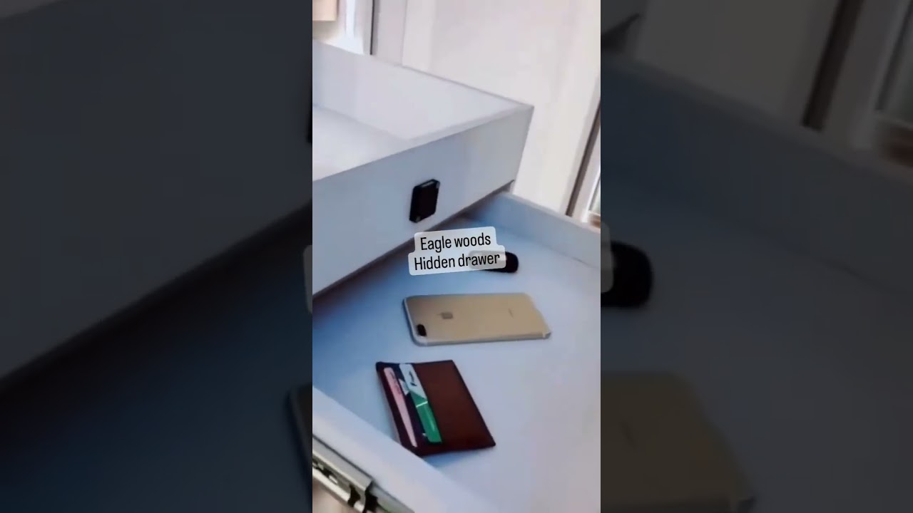 Eagle woods presents hidden drawer.
