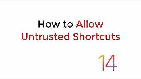 IOS 14: How to Allow Untrusted Shortcuts iPhone IOS 14