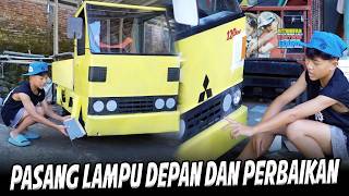 INSTALLING LIGHTS AND REPAIRING DIMAS' UMPLUNG TRUCK!!😱😱