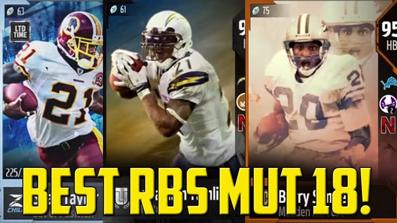 The Top RBs of MUT 18